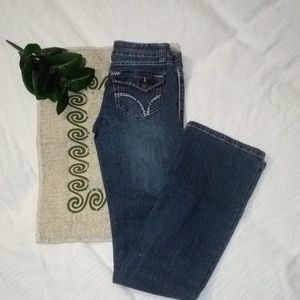 SO DARKWASH FLARE SIZE 0